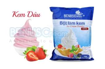 Bột làm kem tươi cao cấp vị Dâu