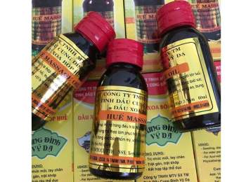 3 Dầu xoa bóp Huế hiệu Cung Đình Vỹ Dạ ( 3 lọ x 60ml, massage loại đặc biệt )