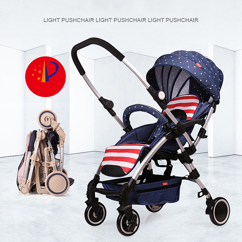 Xe đẩy em bé 2 chiều gấp gọn du lịch 3 tư thế siệu nhẹ mang lên máy bay Bair Travel D298 bảo hành 12 tháng