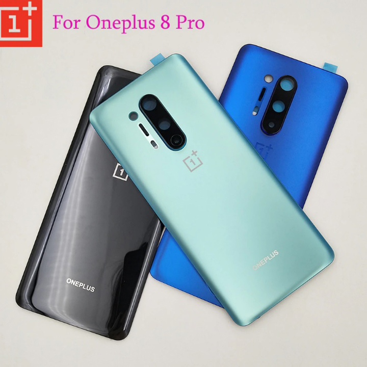 Thay nắp lưng, mặt kính sau, mặt lưng lưng, vỏ đậy pin Oneplus 8 pro chính hãng kèm kính camera