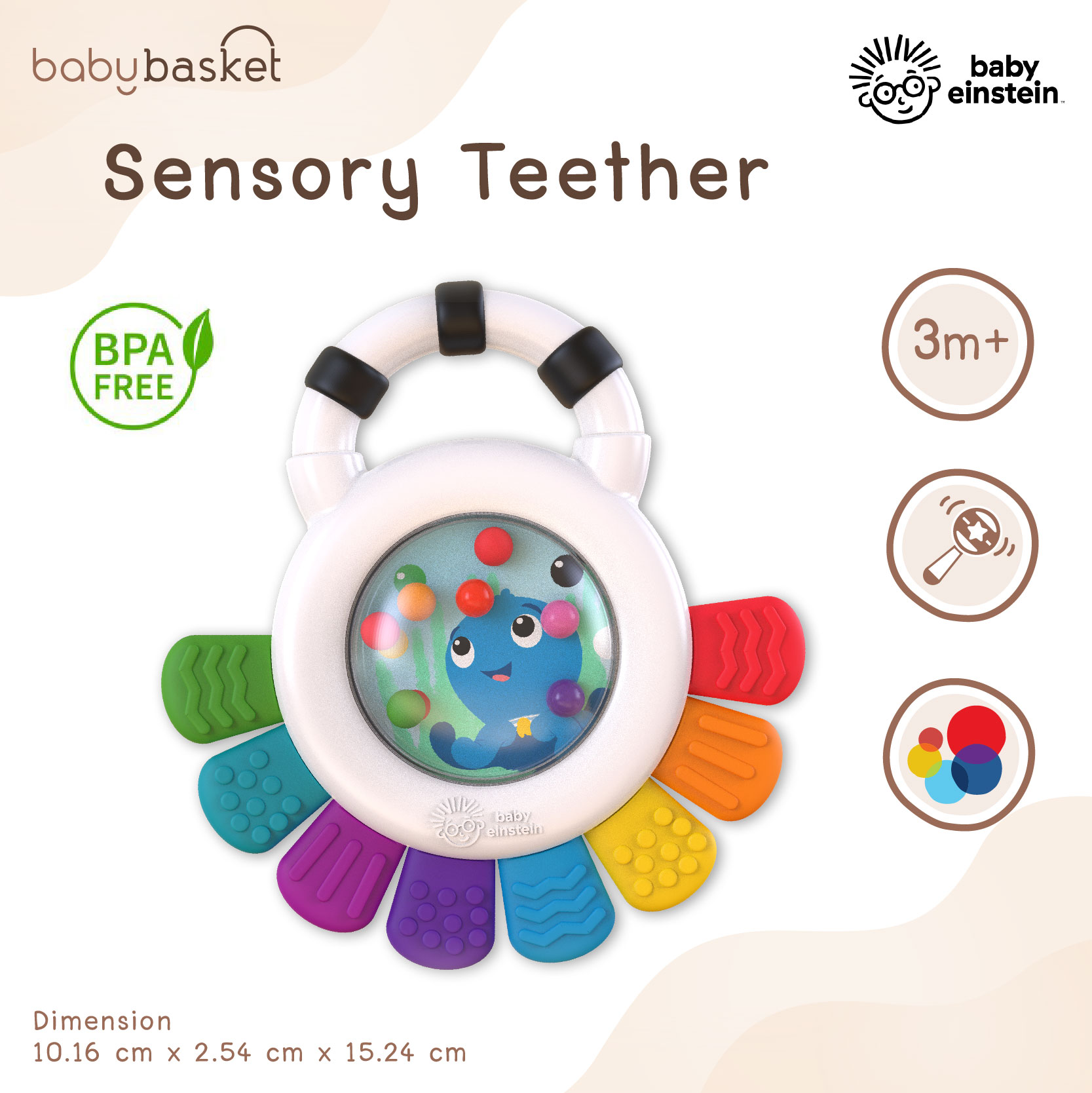 Baby Einstein Sensory Teether ราคา 368 บาท*ส่งฟรี
