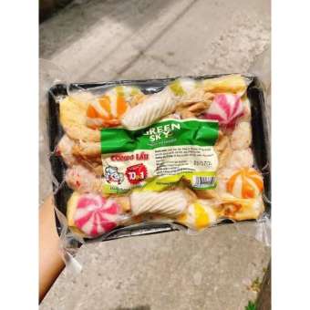 VIÊN THẢ LẨU MIX 6 VỊ - KHAY THẢ LẨU 10in1 GREENSKY 500gr