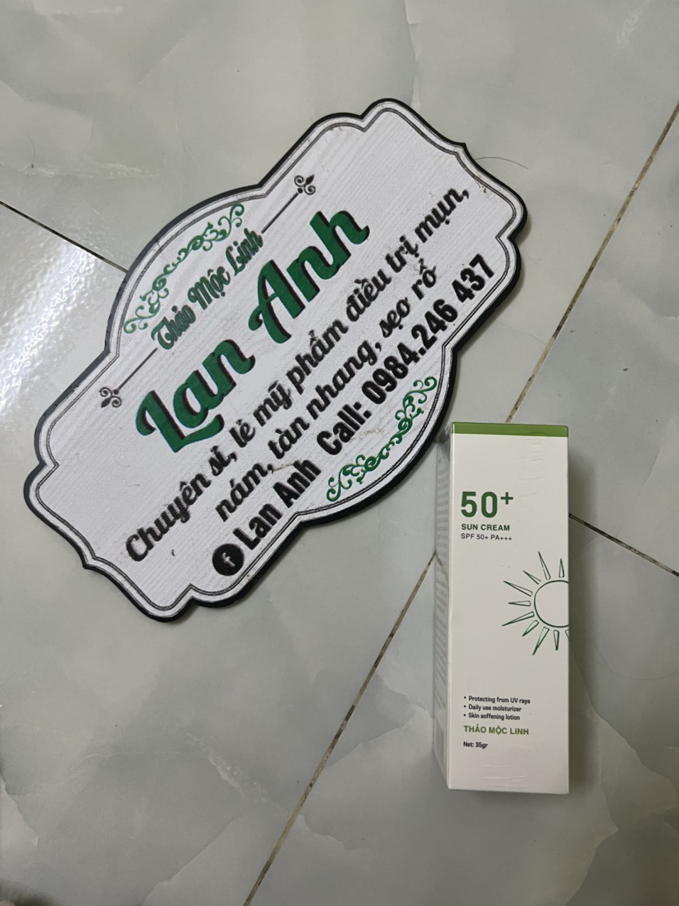 Chống nắng thảo mộc linh 50+ 35g có check mã qr- đông y gt thảo mộc linh