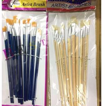 Bộ cọ vẽ 12 cây giá rẻ ( 1 vỉ màu xanh)