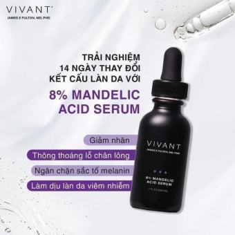 Vivant 8% Mandelic Acid 3-In-1 Serum Giúp Giảm Mụn, Trẻ Hóa Da