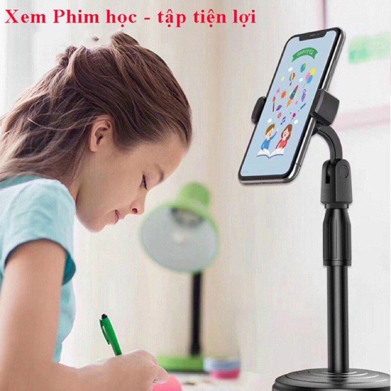 Giá đợ điện thoại, gậy livetream ,học online xoay 360 độ