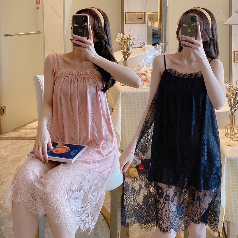 Váy ngủ nữ ren lưới