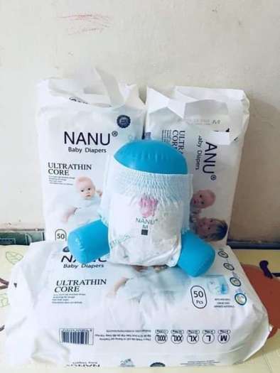 Tã/bỉm quần nanu baby cao cấp size m50/l50/xl50/xxl50/xxxl50
