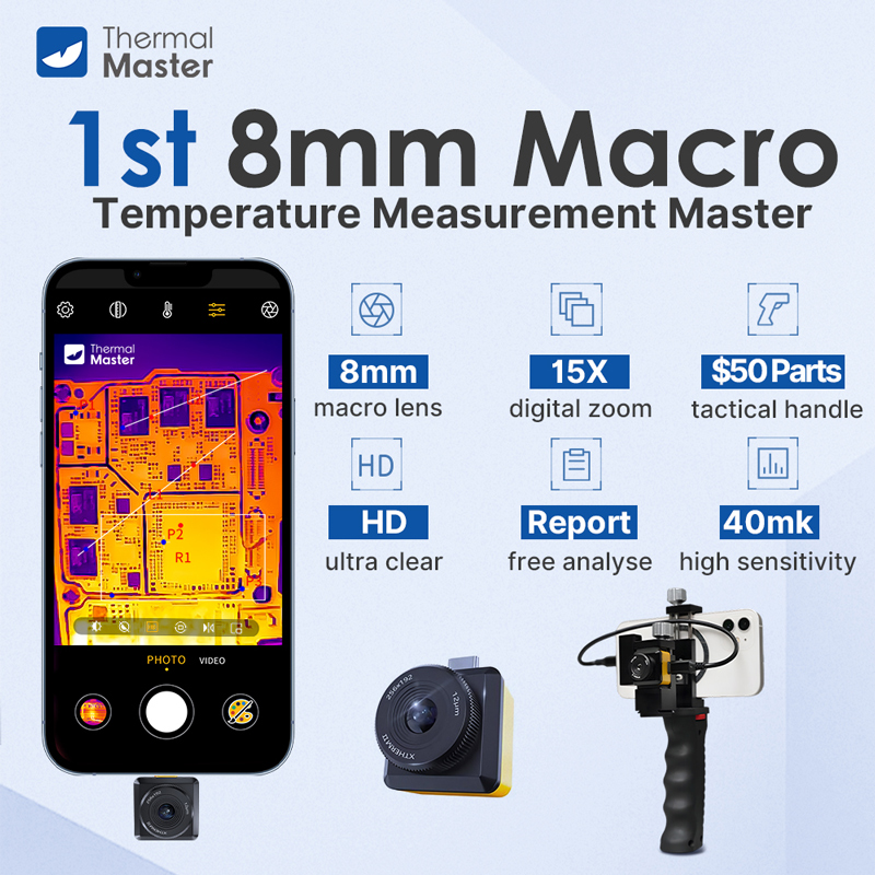 T2S Pro Thermal Camera with Macro Lens Infrared Imager for HouseHVAC PCB Inspection Water Leakage Checking ราคา 11,800 บาท*ส่งฟรี