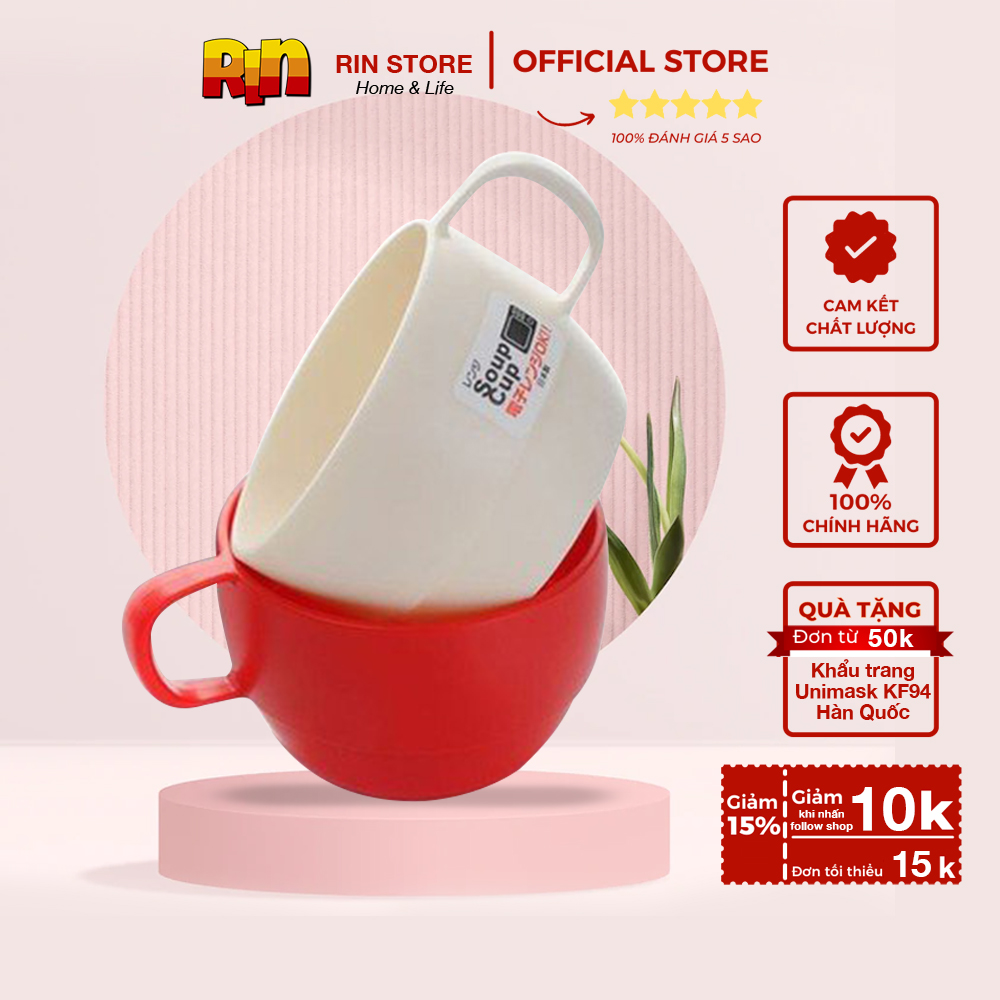 Cốc Ly Soup Inomata 350ml cao cấp - Hàng nội địa Nhật Bản Rinstore
