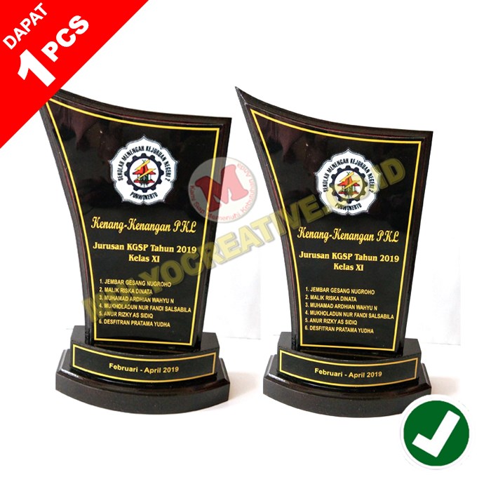 Plakat Kayu - Plakat Hadiah hadiah Custom - Plakat 1 Muka /1pcs