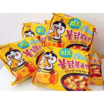 Giá sốc] Lóc 5 gói mì cay phomai Samyang(tặng 1 con emoji lò xo