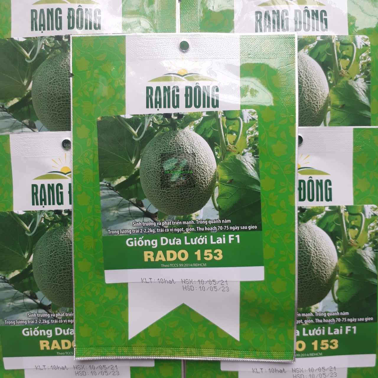 Hạt giống dưa lưới f1 rd153, đóng gói 10 hạt