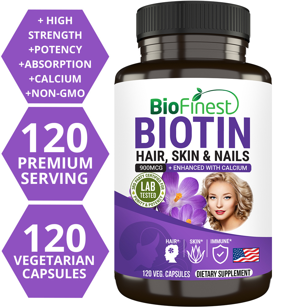 Biotin 10000 mcg Capsules For Hair Growth | Best Biotin Supplement