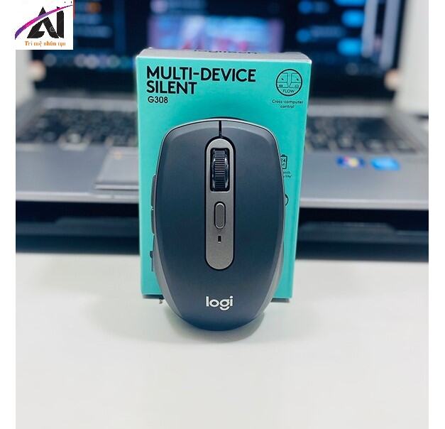 Chuột không dây mouse ko dây logitech g308 multi-device silent sptech computer