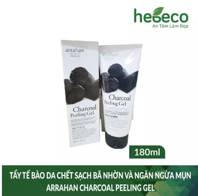 Tẩy tế bào da chết sạch bã nhờn và ngăn ngừa mụn arrahan charcoal peeling gel, cam kết hàng đúng mô tả, chất lượng đảm bảo an toàn đến sức khỏe người sử dụng