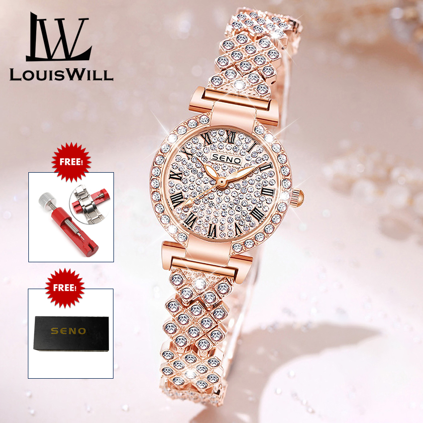 LouisWill  đồng hồ bs nữ Đồng Hồ Nữ Pha Lê Đồng Hồ Kim Cương Đồng Hồ Đeo Tay Nữ Thường Ngày Thương Hiệu Sang Trọng Hàng Đầu Đồng Hồ Pha Lê Đồng Hồ Đeo Tay Thường Ngày Kim Cương Giả đồng hồ nữ cơ tự động