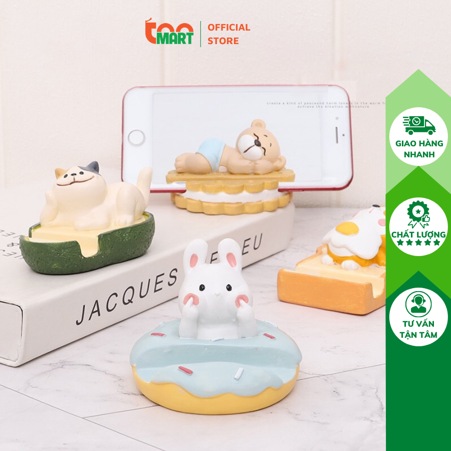Kệ giá đỡ điện thoại hình các con vật nhỏ nhắn siêu dễ thương, đáng yêu. chất liệu gốm sứ chắc chắn, đồ lưu niệm trang trí bàn làm việc, bàn học xinh xắn