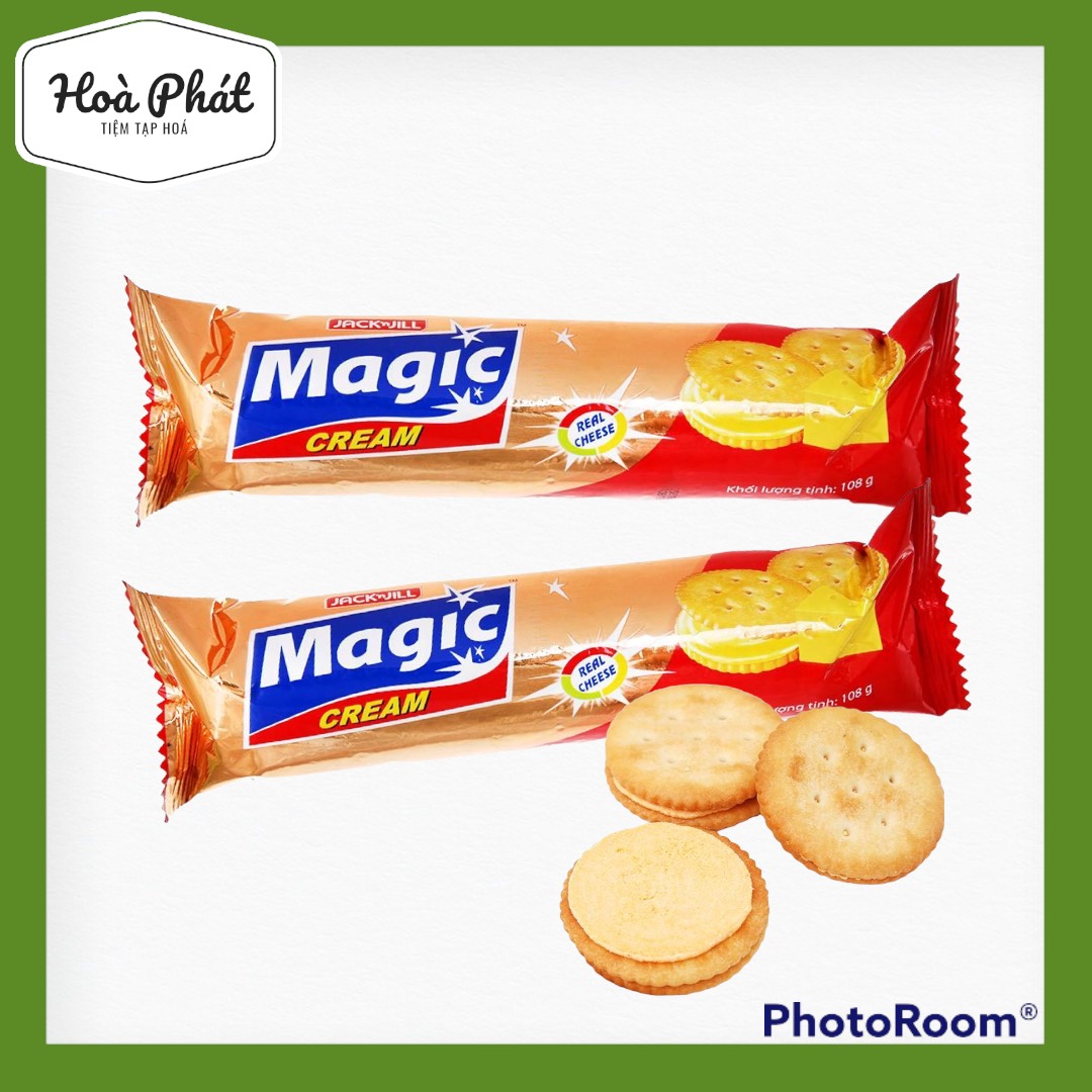 SET 3 Bánh cracker kem phô mai Magic gói 108g