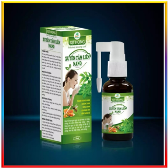 Xịt họng Thảo Mộc  Keo Ong Xanh Xuyên Tâm Liên Nano Antivir giúp hỗ trợ ngăn ngừa và cải thiện viêm họng,giảm nguy cơ viêm đường hô hấp do vi khuẩn, virut gây ra, giúp làm sạch và giảm hôi miệng, viêm lợi, nhiệt miệng, loét miệng.