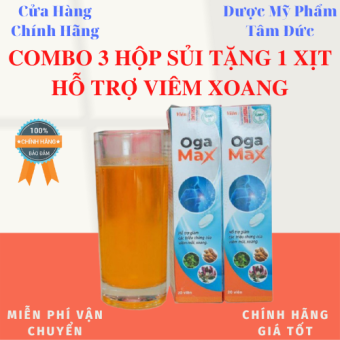COMBO 3 SỦI TẶNG 1 XỊT OGA MAX - Hỗ Trợ Viêm Xoang, Mũi Dị Ứng Bằng Công Nghệ Mới (Lọ 20 Viên)- DMPTD2
