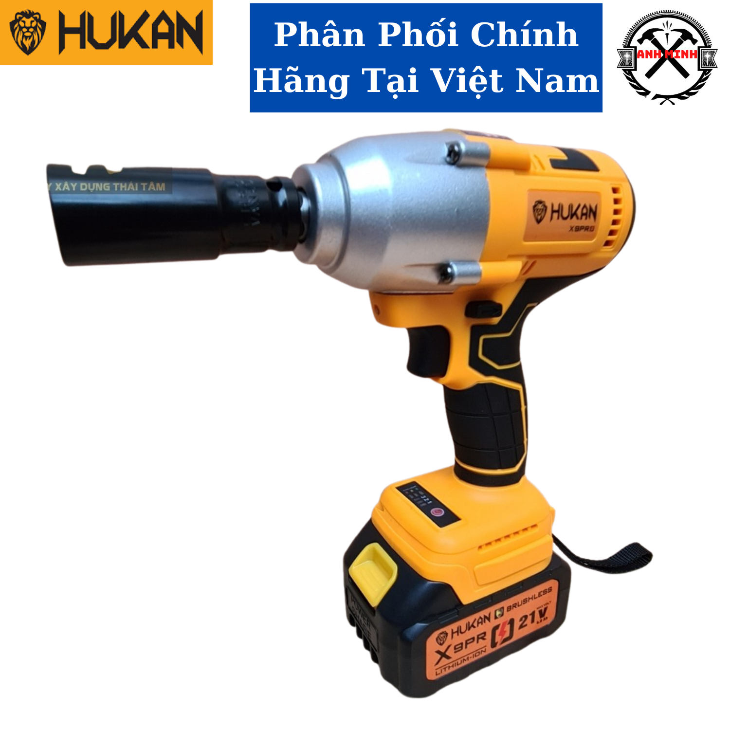Máy siết bulong Hukan X9 PRO - không chổi than
