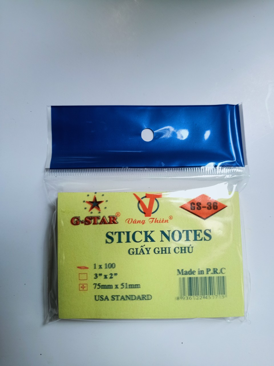 Xấp giấy ghi chú GS-38 hiệu Gstar dành cho văn phòng, trường học...