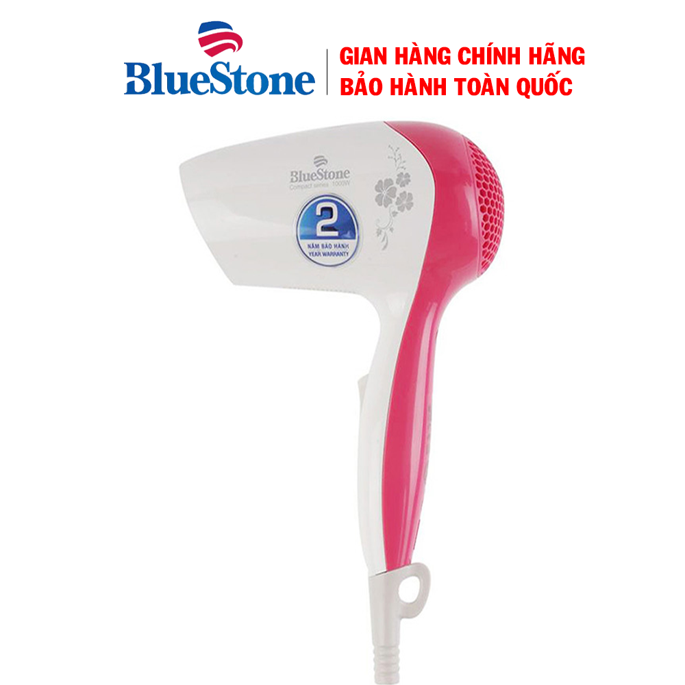 Máy sấy tóc bluestone hdb-1821b - máy sấy tóc nhỏ gọn - công suất 1000w, 2 mức điều chỉnh nhiệt, tự động ngắt khi quá nhiệt, bảo hành 2 năm