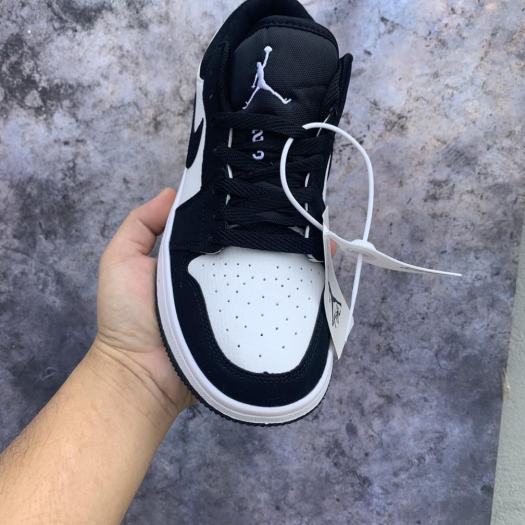Giày JORDAN 1 low black white, giày sneaker jodan jd 1 đen trắng thấp cổ , giày thể thao hot trend