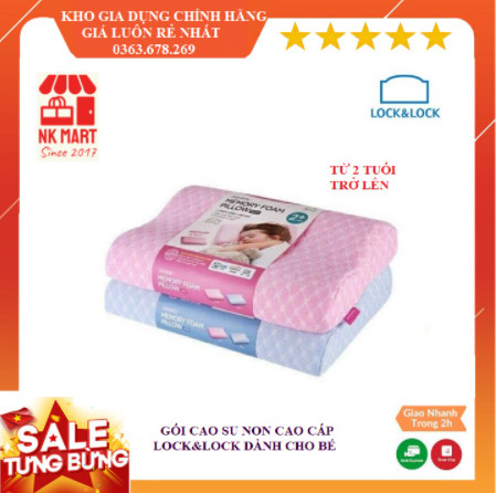 Gối cao su non cao cấp Lock&Lock Memory Foam dành cho trẻ em HLW181