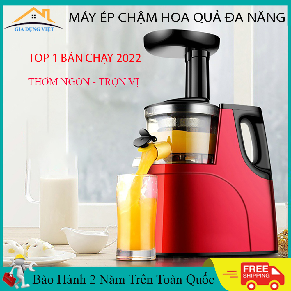 Máy ép hoa quả chậm, máy ép hoa quả sinh tố đa năng cao cấp thiết kế thông minh thế hệ mới .Bảo hành 2 năm toàn quốc, 7 ngày lỗi đổi mới .