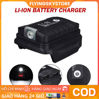 Đế chuyển pin makita 18V sang Usb 5V có đèn led (Đen)