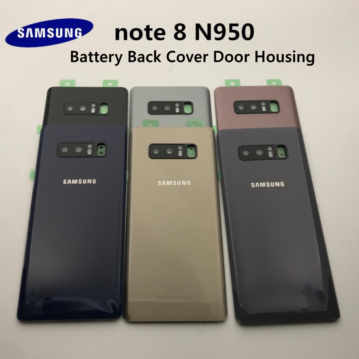 Samsung Galaxy NOTE 8 N950 SM-N950F Nắp Lưng Cửa Nhà Ở Tai Kính Máy Ảnh Ống Kính Phụ Kiện Thay Thế Khung Linh Kiện Sửa Chữa + Công Cụ