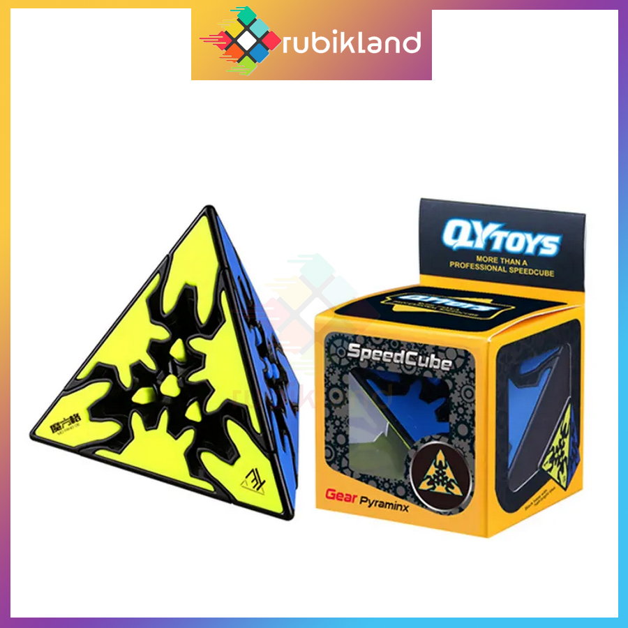Rubik QiYi Pyraminx Gear Cube Rubic Biến Thể Bánh Răng QiYi Gear Series Đồ