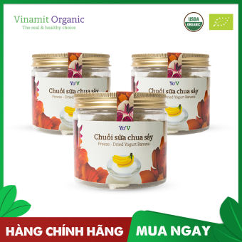 Sữa chua sấy YoV VINAMIT CHUỐI 60g (Lon)