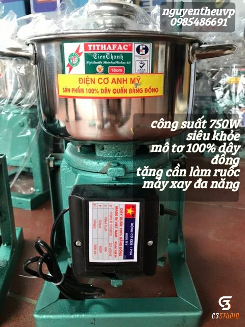 Máy xay thịt giò chả đa năng mini gia đình 750W máy trộn thực phẩm nghiền rau củ chuyên nghiệp