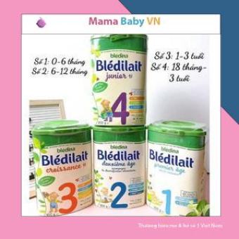 Sữa bột Bledilait Bledina Pháp số 1 2 3