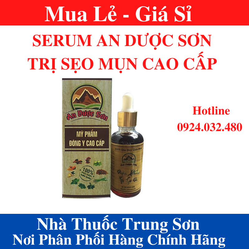 [Chính Hãng-Giá Sỉ]Serum Trị Mụn Sẹo Rỗ An Dược Sơn 50ml – Trị Hết Mụn Lâu Năm - Trung Sơn 1