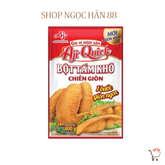 Bột Tẩm Khô Chiên Giòn Aji Quick 42gr, 1 bước giòn ngon