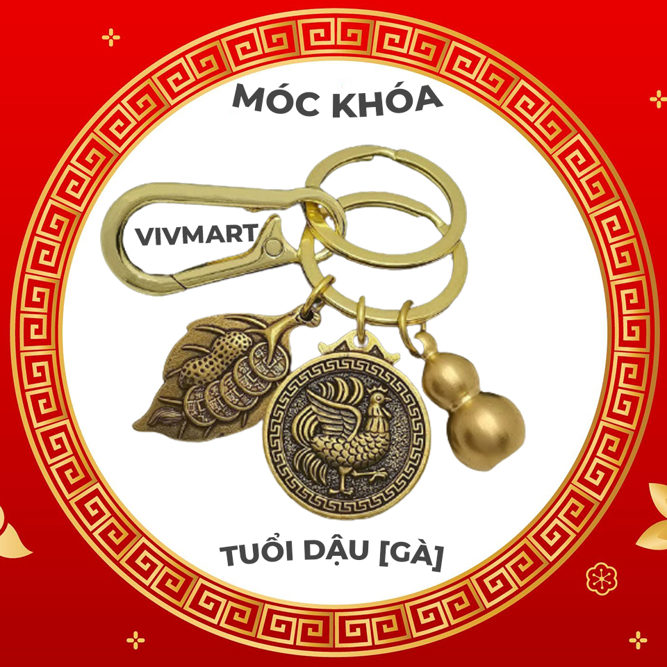 Móc chìa khóa tuổi dậu phong thủy theo bản mệnh 12 con giáp