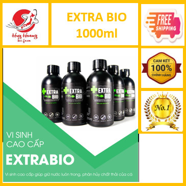 Men Vi Sinh Extra Bio 1000ml (Dòng men vi sinh Bio giúp lọc nước, làm trong nước cho hồ cá, bể cá siêu hiệu quả)