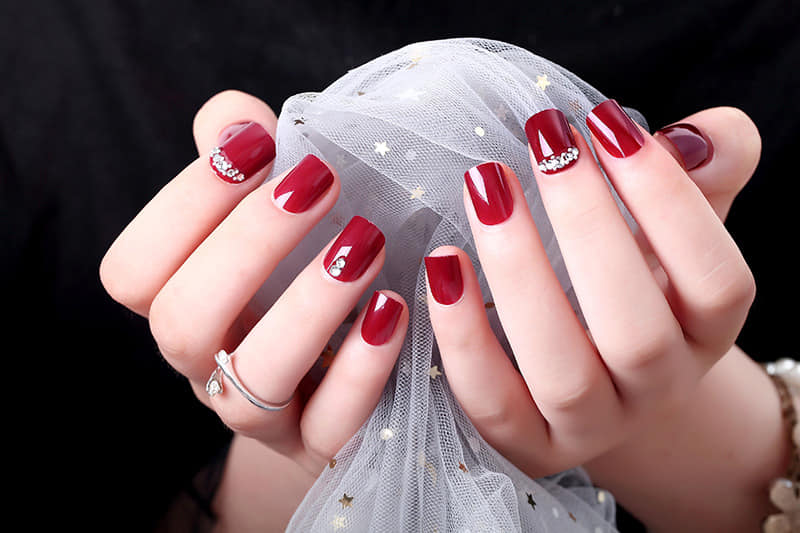 Hộp 24 Móng tay giả , nail giả , móng giả A90 (Tặng keo dán móng tay )