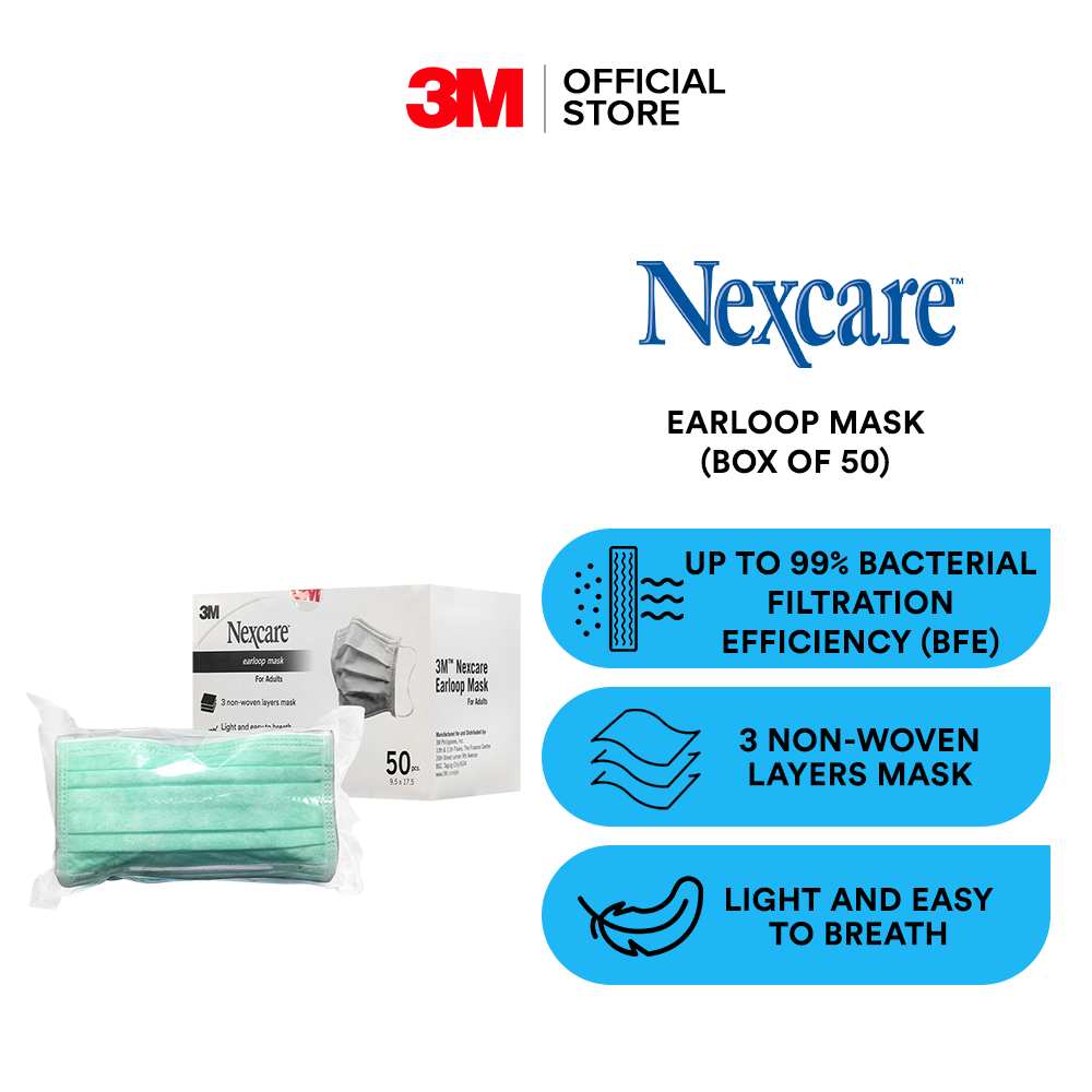 nexcare earloop mask