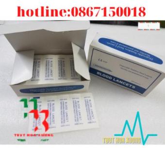 Kim Chích Máu Rạch Mụn Blood Lancet Hải Nam Hộp 200 Cái