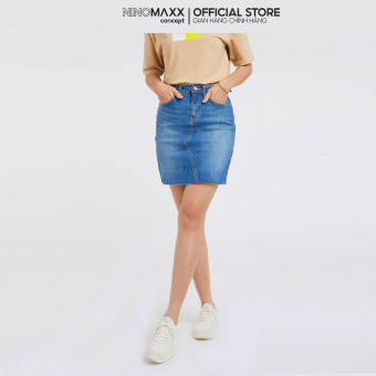 NINOMAXX Chân Váy jean ngắn dáng ôm co giãn 1905020