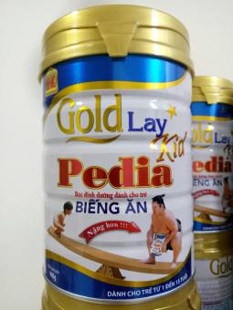 Sữa cho bé biếng ăn chậm tăng cân 900gr - Sữa biếng ăn goldlay pedia 900g
