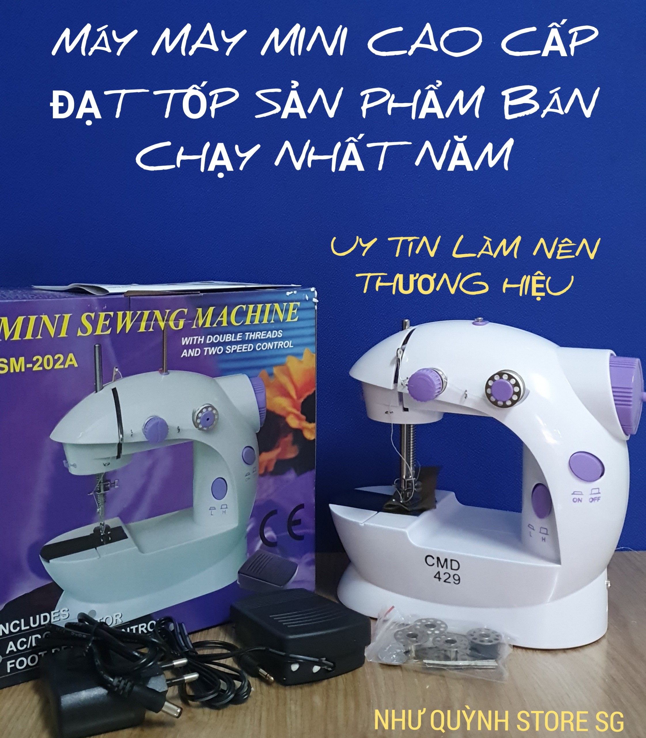 Máy Khâu Mini Có Vắt Sổ Máy May Mini Tr-616 Cao Cấp Tiện Lợi Hoạt Động Êm Ái Dễ Dàng Thao Tác Sử Dụng May Vá Riêng Cho Các Mẹ Tại Nhà shop ̣̣̣̣̣̣̣̣( Na Quynh Store)