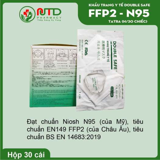 Khẩu trang y tế Double Safe N95 tốt hơn 10 lần KF94 và 3D