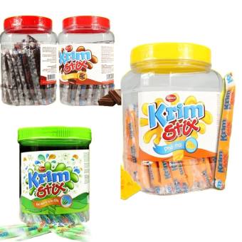 Kẹo Que Phô Mai/Sữa Dứa / Socola Krim Stix (Hũ 100 que)