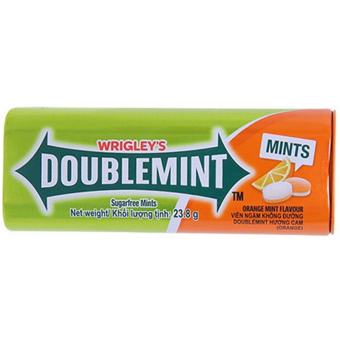Kẹo Ngậm Không Đường Doublemint Hương cam (Tuýp 23.8g)
